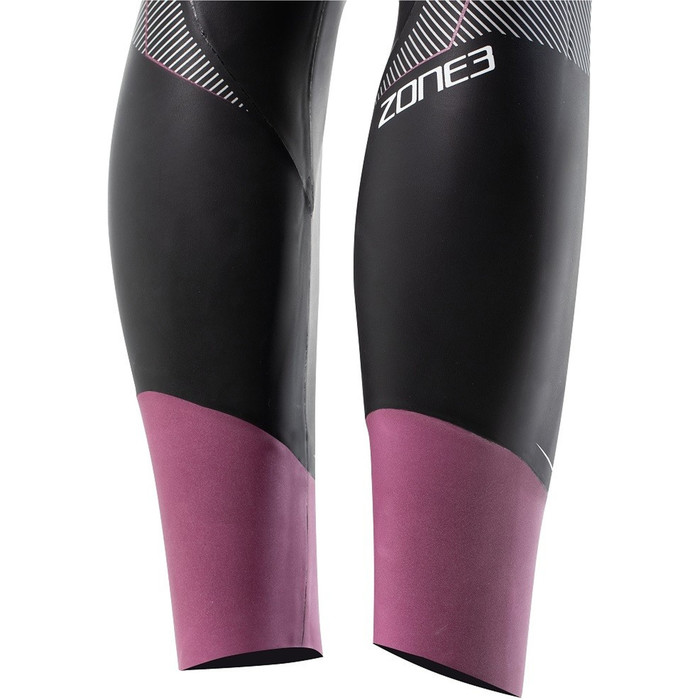 2024 Zone3 Frauen Aspire Rckenreiverschluss Swim Neoprenanzug WS22WASP101 - Black / Purple